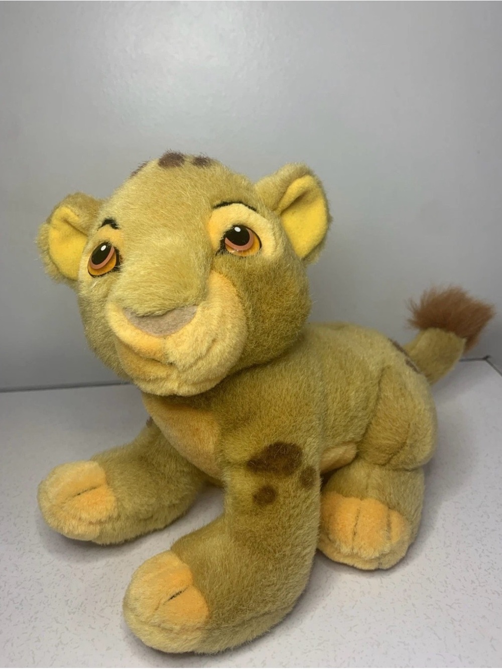 The Disney Store The Lion King 8" Simba Stuffed Plush Vintage